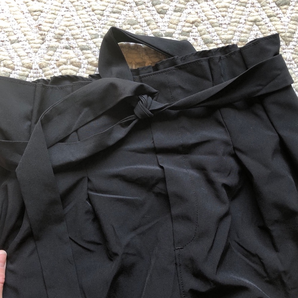 Black wide leg crop pants - Picture 5 of 6